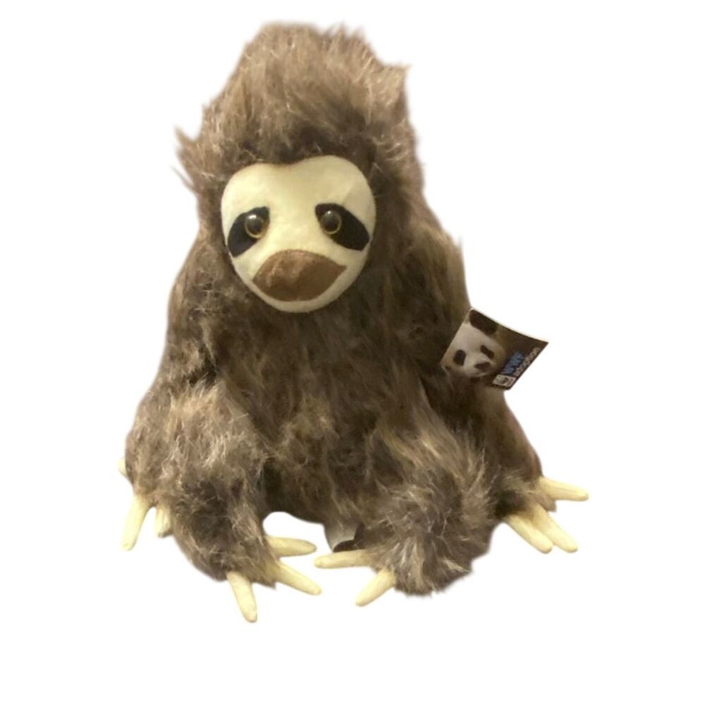WWF Sloth Plush Fiesta Stuffed Animal 12”‎ Soft Toy World Wildlife Fund